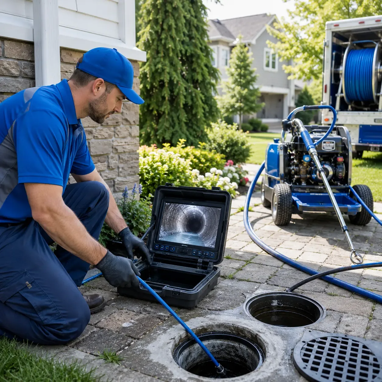 Outdoor drain cleaning professionals serving Vermontville, MI